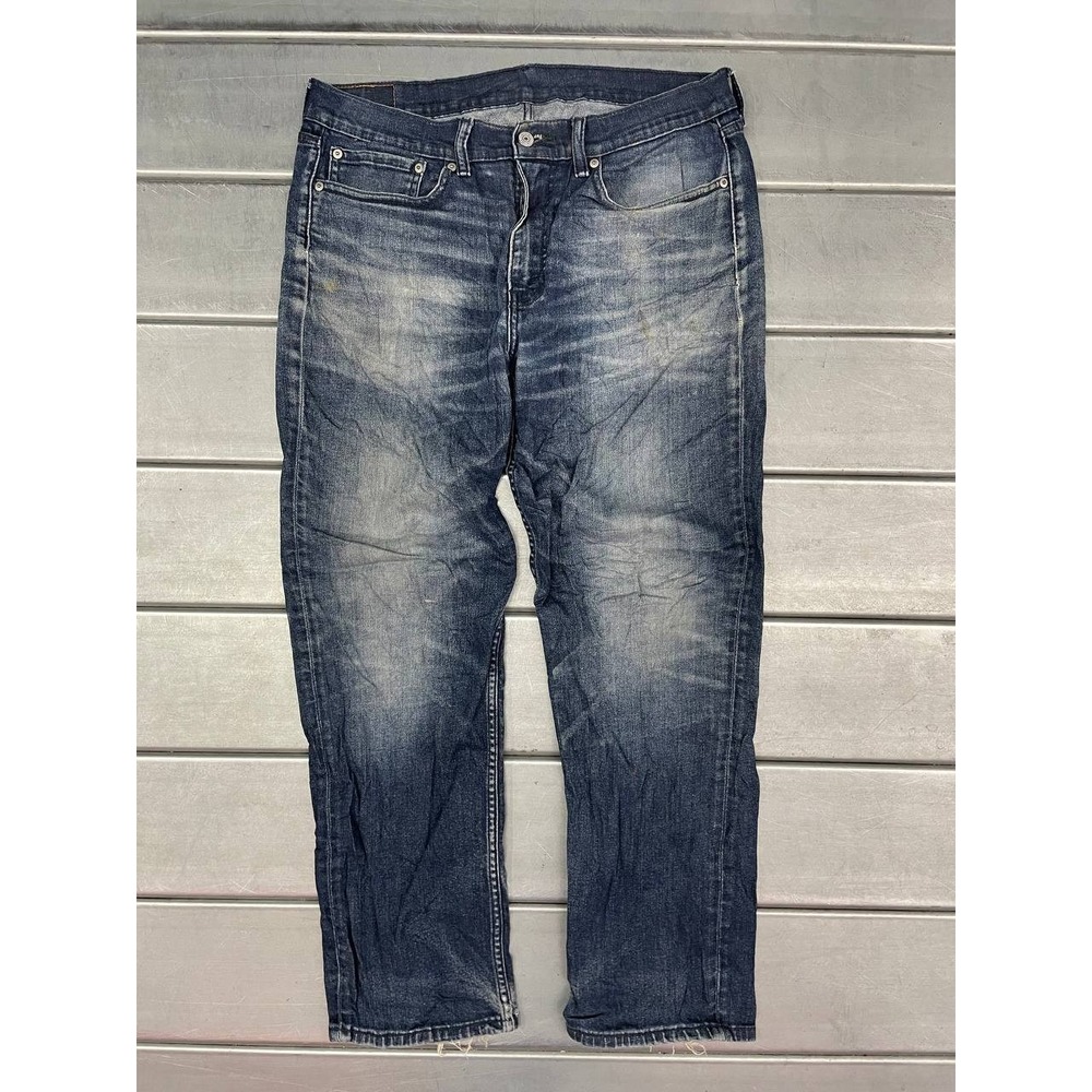 Levis 514 Jeans Mens 34x30 Blue Dark Wash Denim Straight Comfort
